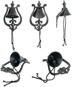 Sungmor Cast Iron Wall Bell, Vintage Rustic Dinner Bell with Rope - Image 5
