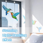 2 Packs Hummingbird Stained Glass Window,Real Handmade Stained Glass Window Hanging,Hummingbird Ornament,Suncatchers Decor for Women Mom Grandma Bird Lovers - Image 4