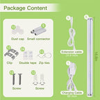 GYTF T5 LED Grow Lights, 306-Bulbs 5000K White Full Spectrum Plant Growing Lamp Bars for Indoor Plants Seedling Hydroponics, Daisy-Chain Design (6 x 10W, 300W Equivalent) - Image 7