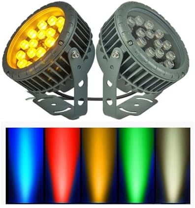 12V/24V Outdoor Spotlight - LED Landscape Light, LED Flood Light, IP65 Waterproof Color-Changing Tree Engineering Garden Spotlight, for Yard Lawn Garden Pathway Lighting(Warm Light,6W (DC24V)) (Green by Unknown
