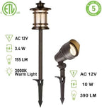 hykolity Low Voltage LED Landscape Kits, 12V-15V Pathway Flood Light Kits - Image 2