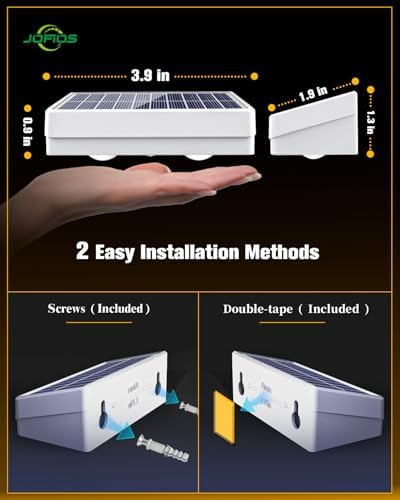 JOFIOS Solar Fence Lights 20 Pack, 50 Lumens Outdoor Solar Lights with 12 Modes RGB Color Glow LED，Waterproof, Solar Lights for Patio, Backyard, Deck, Fence, Railing(White Shell) - Image 6