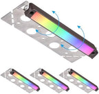 LEONLITE 4-Pack RGBCW 7 Inch LED Hardscape Lighting, Color Changing by LEONLITE