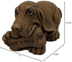 Massarelli's 'Life is Good' Basset Hound Puppy Dog Solid Cast Stone Garden Statue - Great Gift Idea - Durable, Lifelike Sculpture for Home and Yard - Fun Exterior and Interior Art - Image 7