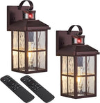 Porch Lights Outdoor with Remote, Motion Sensor Exterior Lighting Fixtures by YJXGDIL
