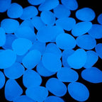 balacoo 400pcs Glow Pebbles Stones for Fish Tank Bonsai Garden Resin Smooth - Image 3