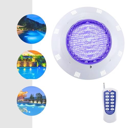 RGB LED Pool Light with Remote Control, 36W 3600LM Underwater Pool Light, IP68 Waterproof, 7 Colors & 3 Modes, AC 12V for Swimming Pools, Water Features, and Water Parks - Image 3