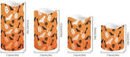 Flameless Candles Battery Operated Candles with Remote Control and Timers Color Changing Halloween Party Decor Accessories Flickering LED Pillar Candles Set of 4 Halloween Bat - Image 2