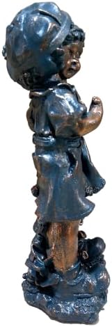 15.55'' Magnesium Oxide Boy Girl Statues Garden Lawn Ornaments Outdoor - Image 7