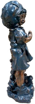 15.55'' Magnesium Oxide Boy Girl Statues Garden Lawn Ornaments Outdoor - Image 7
