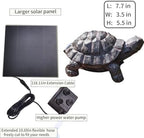 Solar Powered Turtle Water Fountain Spitter, Pond Spitter,Outdoor Resin Turtle Statue, Hand-Painted Garden Decor Fountain for Pond, Patio, Backyard, Pool, Water Feature Decoration - Image 2