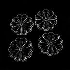 Chandelier Crystal Prisms Pendants 100pcs 16/18/20/22mm Clear R_osette Flower Bead Crystal Prisms Pendant Crystals Lighting Lamp Replacement Parts (Color : 25mm) - Image 6
