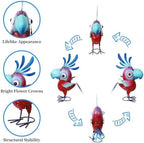 15" Metal Parrot Statue Outdoor Garden Decor - Image 3