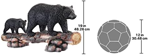Mother Black Bear and Cub Grand Scale Animal Sculpture - Image 3