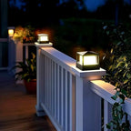 Pillar Lights,Square 6 X 6 in Outdoor Post Light,Outdoor Column lamp, Deck/Fence/Post Cap Lights,lamp Post,High Voltage Wired Waterproof Aluminum Post Light,IP65 (Square, 6.3X6..3IN) - Image 4