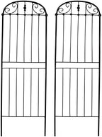 Sunnydaze 32" Black Metal Garden Trellis for Climbing Plants, 2-Pack by SunnydazeDecor