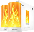 Hompavo 【Upgraded】 Flame Lights, 4-Mode Rechargeable for Home Decor by Hompavo
