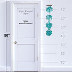 Woodstock Chimes Asli Arts Collection, Capiz Waterfall, 40'' Azure Capiz Wind Chimes for Outdoor, Patio, Home or Garden Décor, Wind Chime for Mom Christmas/Hanukkah Gifts (CWRA) - Image 4