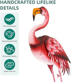 37.2" Handmade Metal Flamingo Statue, Yard Decor with Ground Stakes - Image 5