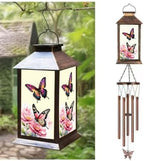 Butterfly Lantern Wind Chimes, Solar Butterfly Wind Chime, Gifts for Mom, Women, Grandma, Garden Courtyard Lawn Decor, Gift for Christmas and New Year, Mobiles Decorative Gifts by JOBOSI