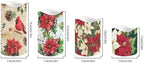 Poinsettia Plastic Flameless Candles with Remote Christmas LED Flickering Battery Operated Color Changing Electric Pillar Candles Christmas Decorations - Image 2