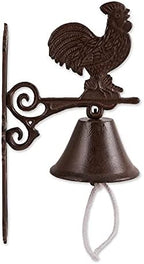 Rooster Cast Iron Bell Rooster, 7.56x4.92x13.19" by ZingzThingz