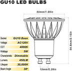 ALIDE GU10 Dimmable Led Bulbs 120V 50W Equivalent 4000K Natural White - Image 3