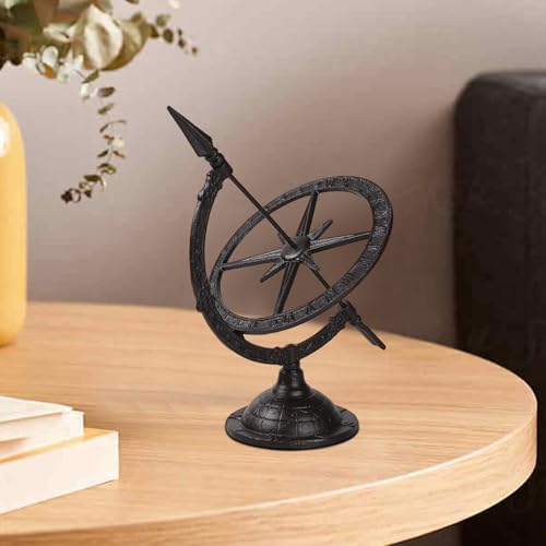 Cast Iron Armillary Sundial, Timing Instrument Ancient, Indoor Outdoor Deco - Image 7
