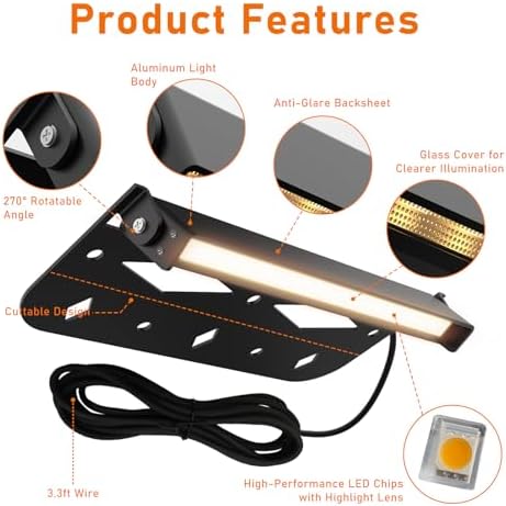 Teekuv 8 Pack 7 Inch LED Retaining Wall Lights, 5W, Soft White 2700K - Image 5