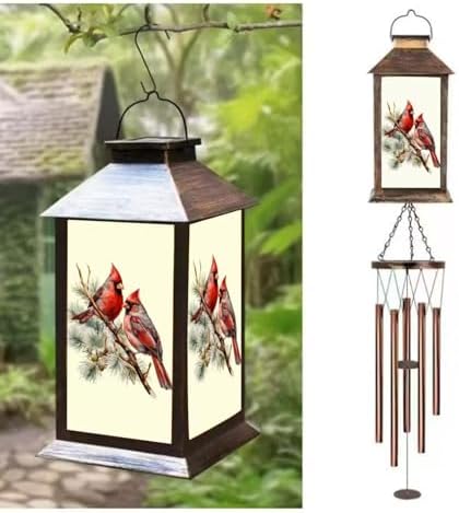 Sparrow Lighten House Wind Chimes with Lantern & Pagoda Roof - Durable Outdoor Wind Chime Decor for Porch, Balcony, Yard - Calming Wind Bells for mom，Friend，Sister，Grandma - Image 2