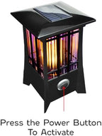 PIC Solar Bug Zapper, Cordless Patio Lantern, 600V Zapping Grid, 2 In 1 Light Mode with LED Flame Effect, Wide 1/2 Acre Coverage, Weatherproof, Auto On/Off, Showstopping Fly Trap Design, Pack of 2 - Image 2