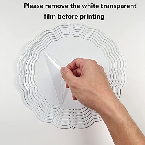3 Pack 10 - inch Double Sided Teardrop Sublimation Wind Spinner Blanks w/Hooks - Image 3