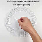 3 Pack 10 - inch Double Sided Teardrop Sublimation Wind Spinner Blanks w/Hooks - Image 3