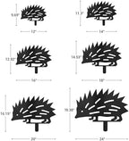 Hedgehog Metal Garden Stake Decorative, Adorable Animal Silhouette Statues for Yard Art, Outside, Patio, Outdoor Decor, Garden Decorations, Lawn Ornaments - 12" Black - Image 6