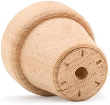 Woodpeckers Small Wooden Flower Pot 1-9/16-inch x 1-1/2-inch, Pack of 100 Wood Craft Flower Planter to Paint - Image 6