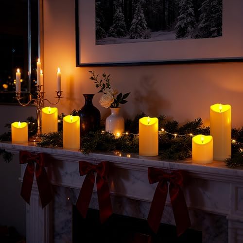 Raycare Outdoor Waterproof Flameless LED Pillar Candles with Remote Timer - Image 4