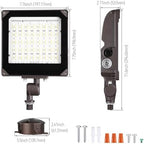 LEONLITE 2-Pack Smart RGB 100W LED Flood Light with Knuckle IP65 Waterproof - Image 6