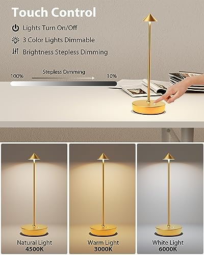Cordless Table Lamp Rechargeable 6000mAh Battery Outdoor LED Light - Image 3