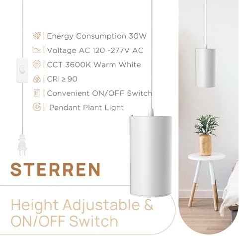 STERREN LED Grow Light, Plug in Plant Lights for Indoor Growing - Image 2