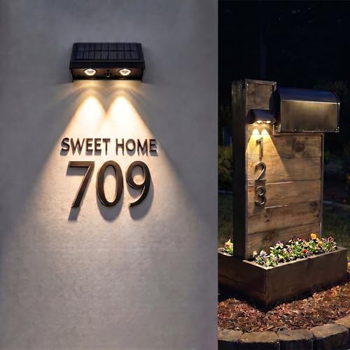 Solar Fence Lights Outdoor for Wall, Step, Deck, Railing, Porch, Address - Image 6