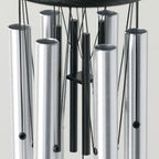 Woodstock Wind Chimes Pachelbel's Canon in D, Silver Aluminum Tubes, Medium 32 - Inch, Deep Toned Windchime for Outdoor Decor for Garden, Patio, Porch - Image 3
