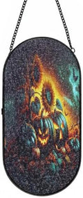 Halloween Pumpkin Sunflower Bat Glass Sun Catcher 10.2X5.1In by Unknown