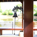 Dinner Bells for Outdoor Use - Cast Iron Church Wall Bell, Wall Mounted Entrance Gate, Decorative Farm Accent Bells with 6 Birds Large and Loud | Outdoor Dinner for Farmhouses Outdoor - Image 4