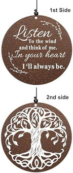 Sympathy Wind Chimes for Loss of Loved One, 40 Inch Memorial Wind Chimes for Loss of Loved Father/Mother/Lover, Commemorative Sympathy Bereavement Gifts for Condolences/Funeral (Copper) - Image 2
