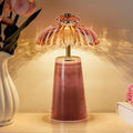 MJ PREMIER Battery Operated Lamp, Small Cordless Lamp with Timer, Pink by MJPREMIER