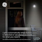 GE LED+ Motion LED Light Bulbs, PAR38 Outdoor Security Floodlights, 15W, Warm White (3 Pack) - Image 4