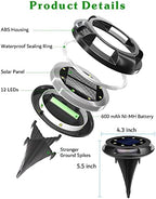 Biling Solar Pathway Lights Uplight Sidelight 8 Pack Multi Color - Image 5
