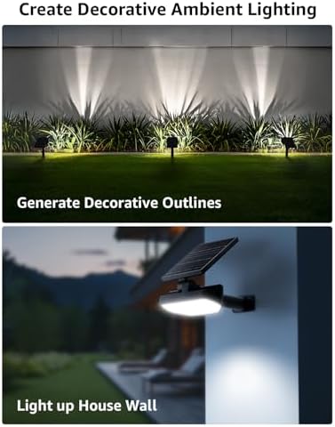 Lepro Solar Decorative Spot Lights 4 Pack, Cool White Landscape Lighting - Image 2