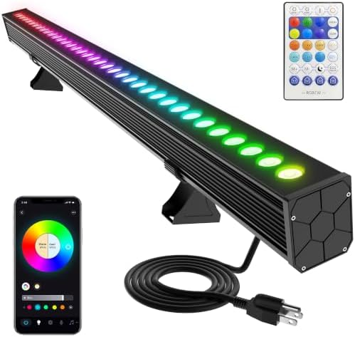 Wall Washer Light RGB Light Bar 180W RGBCW Smart APP & RF Remote by Yotivki