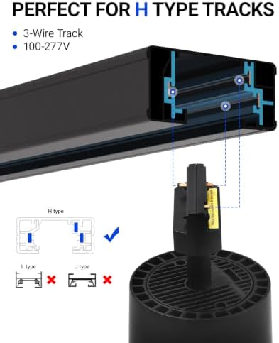 Barrina TR40C Track Grow Lamp, 3 x 40W, 4000K, Adjustable Beam Angle, Black - Image 6